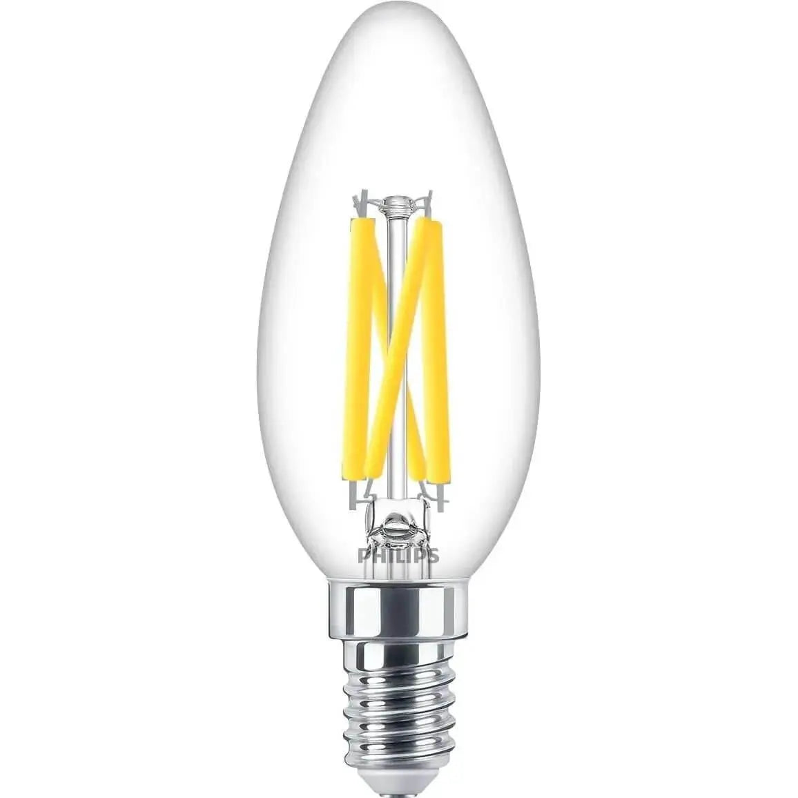 Philips MAS LEDCandle 3.4W E14 bulb, 40W equivalent, warm glow, clear glass. UAE