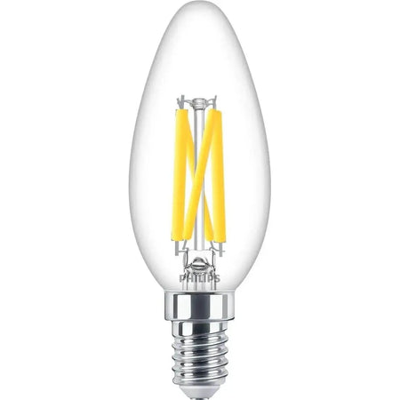 Philips MAS LEDCandle 3.4W E14 bulb, 40W equivalent, warm glow, clear glass. UAE
