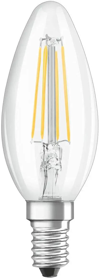 Osram LED Dimmable Bulb E14 Filament Warm White 2700K 4W Classic B 40 Clear Light Osram