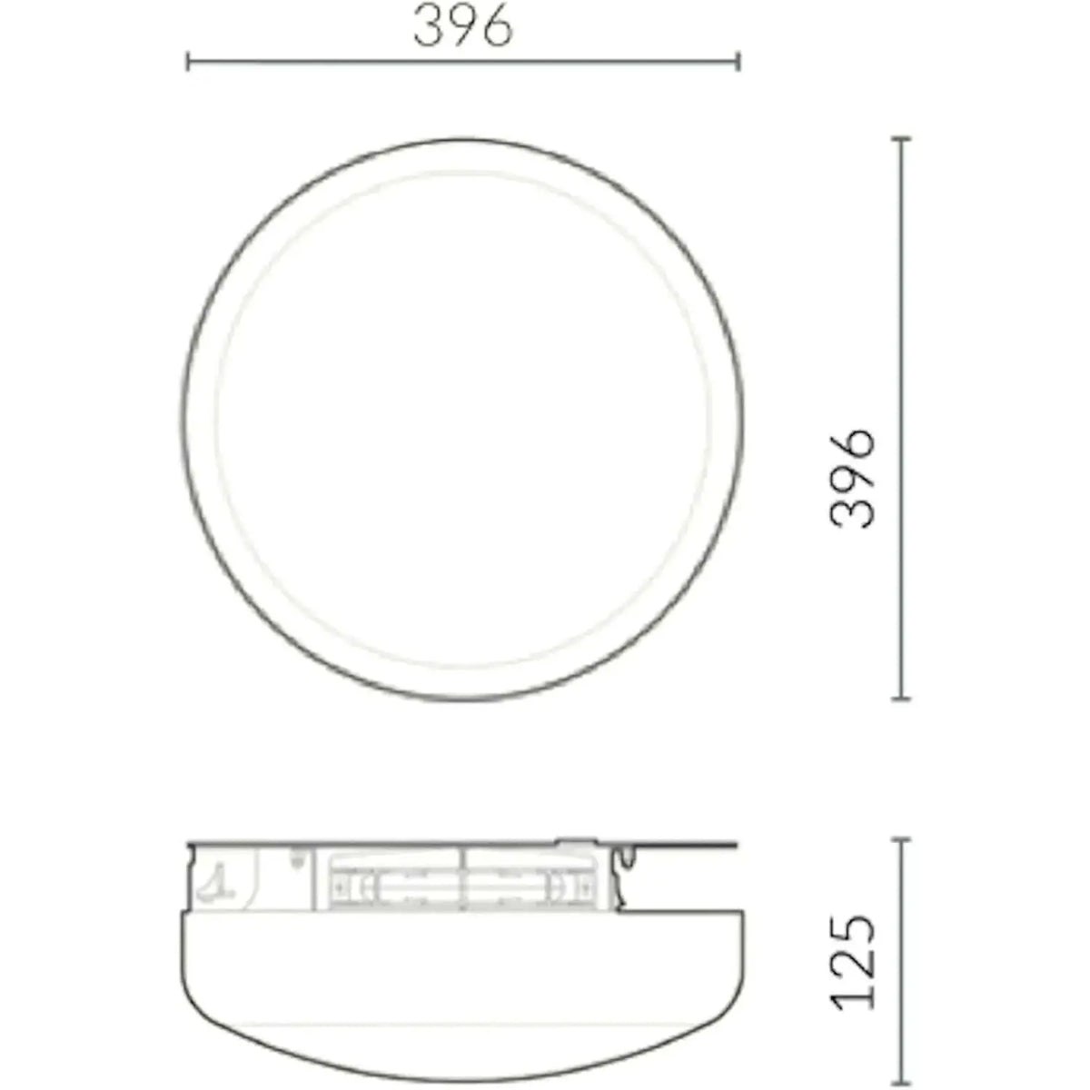 Mo-El Cri Cri Mo-Plick 333L Eclipse wall-mount insect killer with UV light; round white unit front/side views. UAE