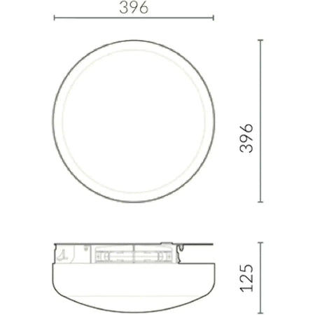 Mo-El Cri Cri Mo-Plick 333L Eclipse wall-mount insect killer with UV light; round white unit front/side views. UAE