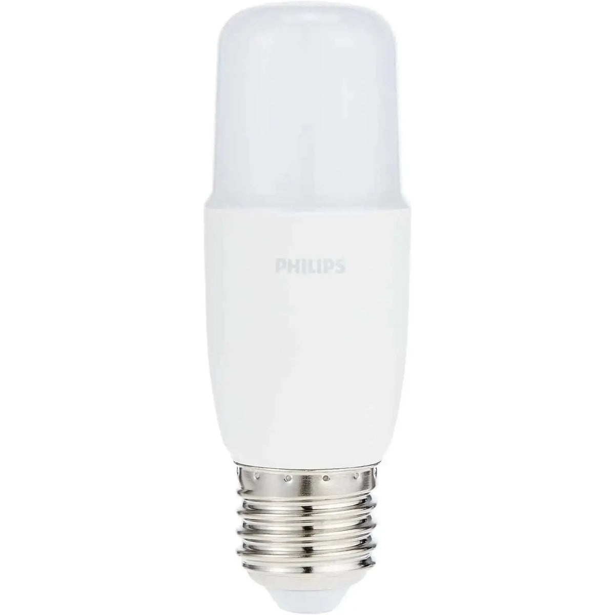 Philips Essential DL Stick LED bulb, 11W E27 base, 3000K warm white, front view. UAE