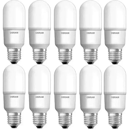 Osram LED Value TruWave 12W E27 bulbs, 10-pack, white glass with metal screw bases UAE