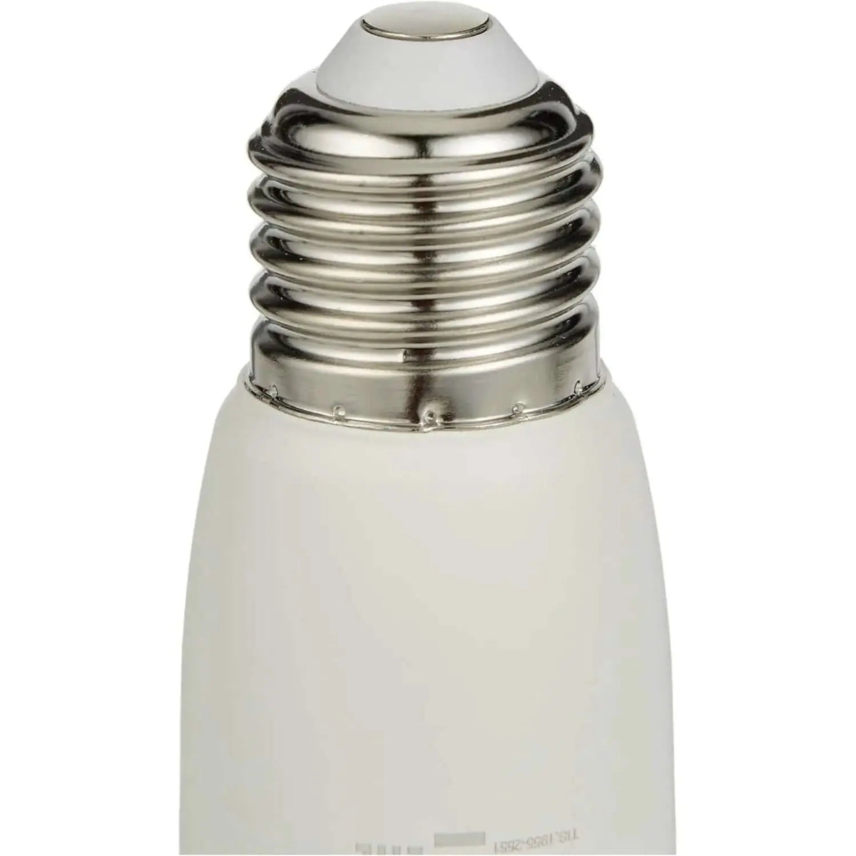 Philips Essential DL Stick LED Bulb, 9W E27, 3000K warm white; frosted glass with metal screw base, front view UAE