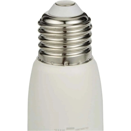 Philips Essential DL Stick LED Bulb, 9W E27, 3000K warm white; frosted glass with metal screw base, front view UAE