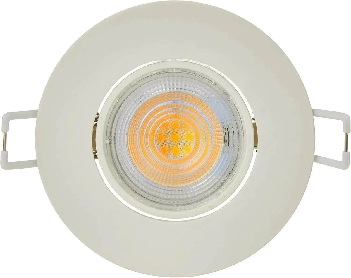 Philips SL052 RD SPOT 070 LED recessed downlight, white trim, 5.8W, 6500K, front view UAE