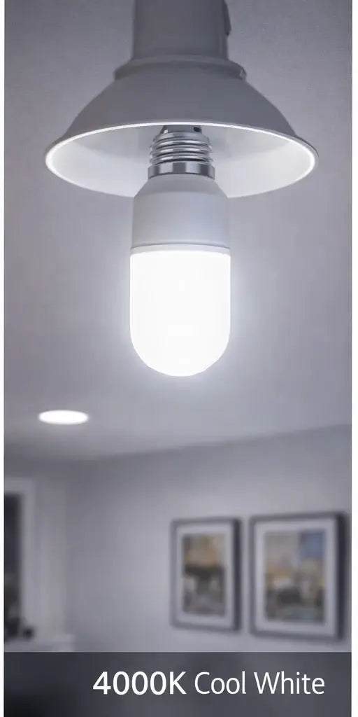 Osram LED Value Stick Lamp 12W E27 frosted bulb in a ceiling fixture, 4000K cool white. UAE