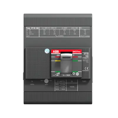 ABB MCCB XT1C 160 TMD 40-450 4-Pole ABB