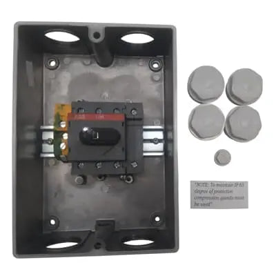 ABB KSE463 TPSN Enclosed Isolator 63A 4-Pole Grey IP66 ABB