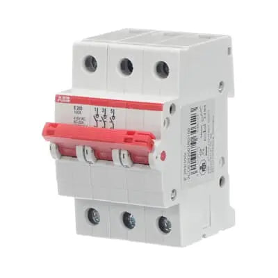 ABB Isolator E203/100R 3-Pole 100A Rail Mount ABB
