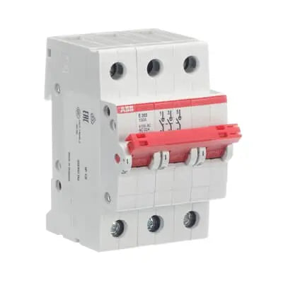 ABB Isolator E203/100R 3-Pole 100A Rail Mount ABB