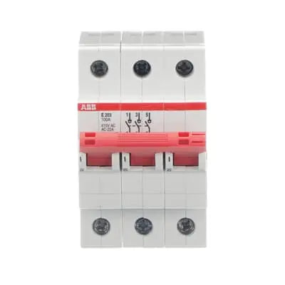 ABB Isolator E203/100R 3-Pole 100A Rail Mount ABB