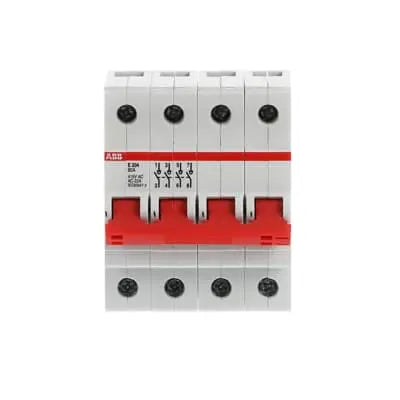 Abb Rail Mounting Isolator 80A 4P E204/80R 2CDE284001R0080 ABB