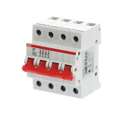 Abb Rail Mounting Isolator 80A 4P E204/80R 2CDE284001R0080 ABB