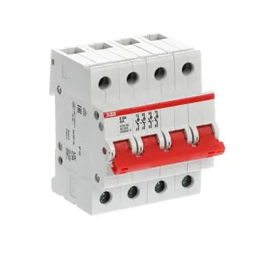 Abb Rail Mounting Isolator 80A 4P E204/80R 2CDE284001R0080 ABB