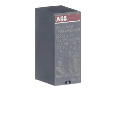 ABB CR-P024AC1 Pluggable interface relay 1c/o, A1-A2=24VAC, 250V/16A 1SVR405600R0000 ABB
