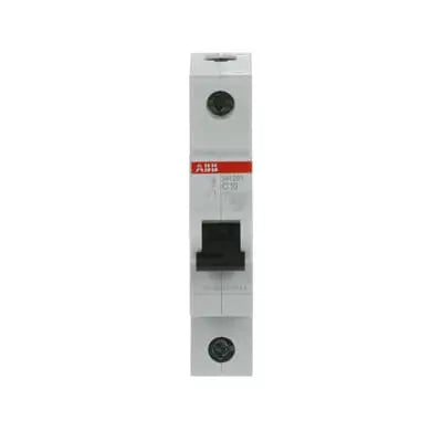 ABB 10A 6kA Single Pole MCB, SH201-C10 2CDS211001R0104 ABB