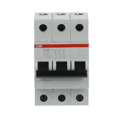 ABB MCB SH203-C32 3-Pole 32A 6kA Type C ABB