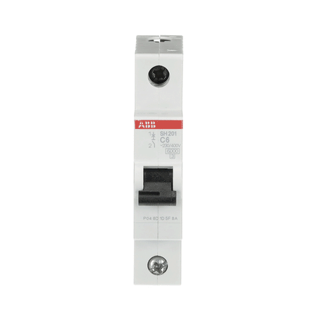 ABB SH201-C6 1-Pole 6A 6kA Type C MCB ABB