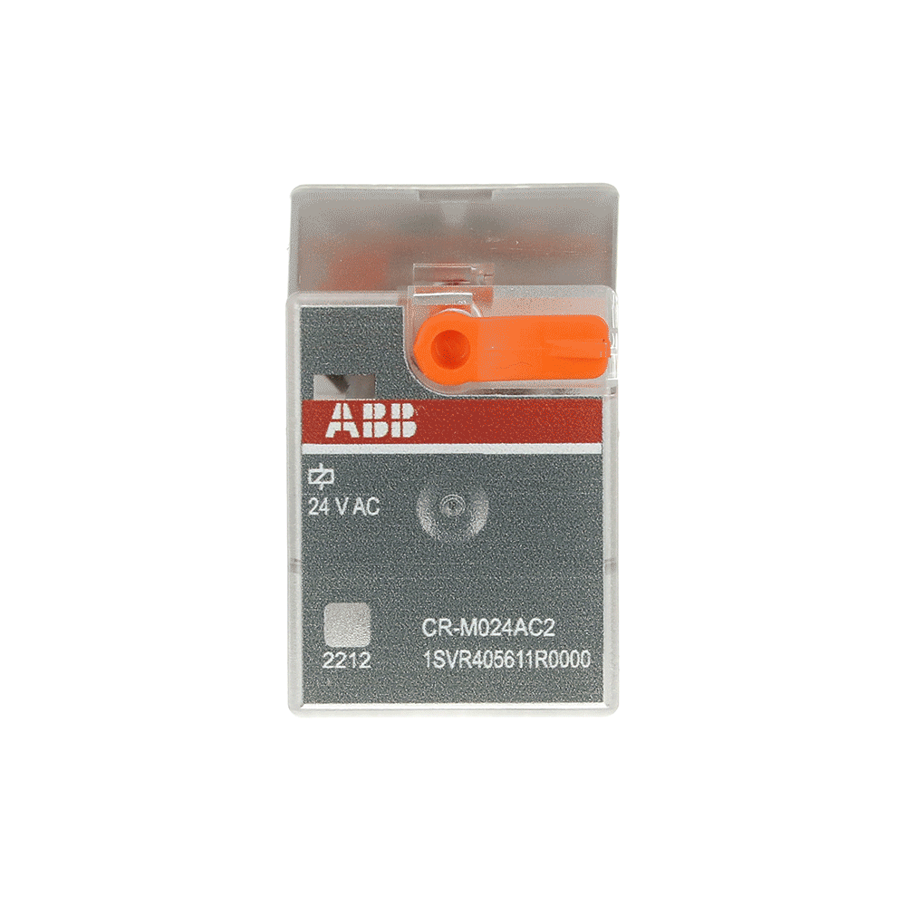 ABB CR-M024AC2 Pluggable interface relay 2c/o, A1-A2=24VAC, 250V/12A ABB