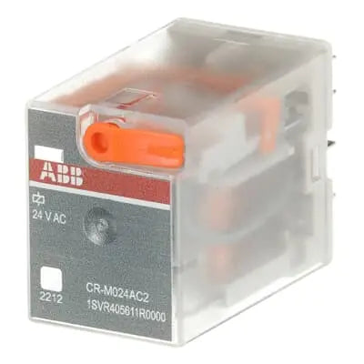 ABB CR-M024AC2 Pluggable interface relay 2c/o, A1-A2=24VAC, 250V/12A ABB