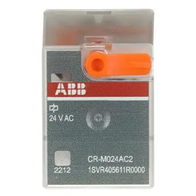 ABB CR-M024AC2 Pluggable interface relay 2c/o, A1-A2=24VAC, 250V/12A ABB