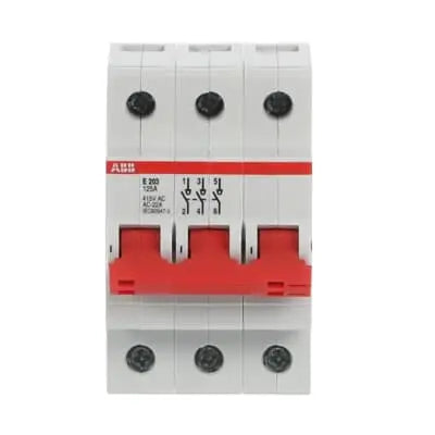 ABB Isolator E203/125R 2-Pole 125A Rail Mount ABB