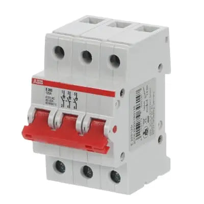 ABB Isolator E203/125R 2-Pole 125A Rail Mount ABB