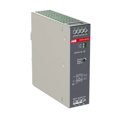 ABB CP-S.1 24/5.0 Power supply In:100-240VAC/100-250VDC Out:DC 24V/5A 1SVR320561R1000 ABB