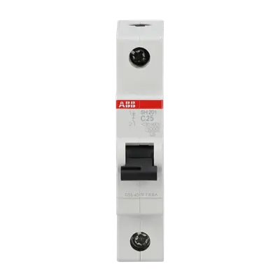 ABB MCB 25A Single Pole 6Ka SH201-C25 ABB