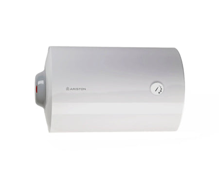 Ariston Blu R 50H 50L horizontal water heater wall-mounted view