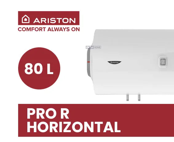 Ariston Pro R 80H 80L horizontal electric water heater additional view