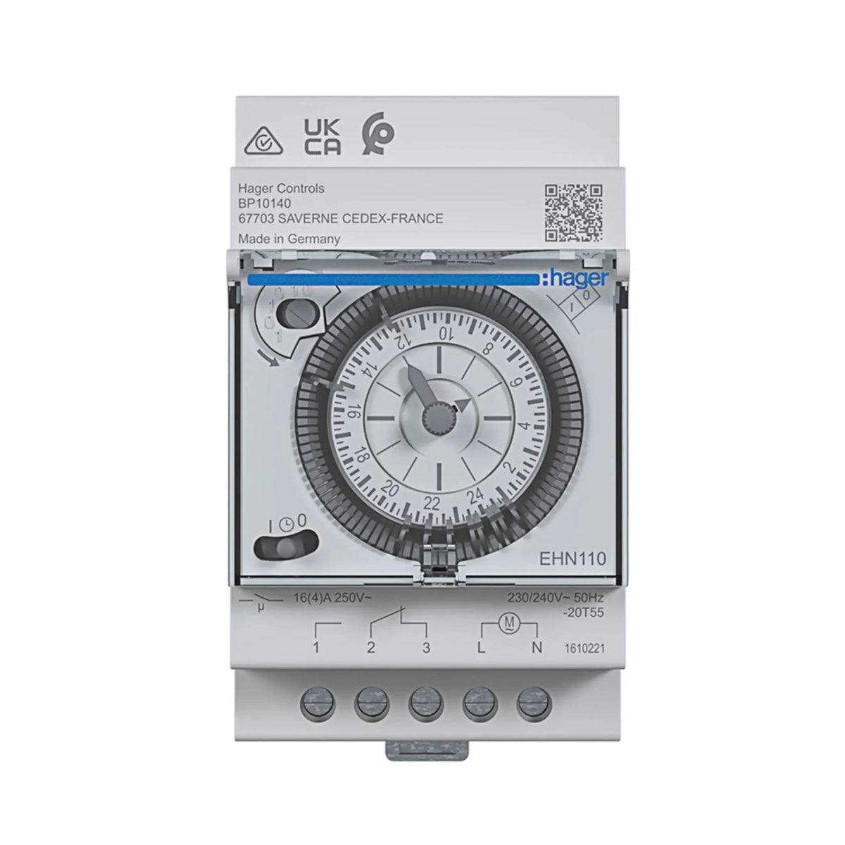 Hager EHN110 Time Switch 230V 1-Channel Weekly Hager