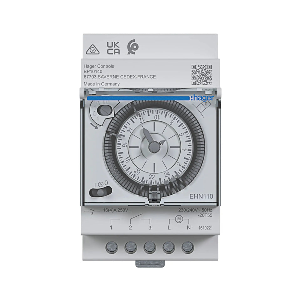 Hager EHN110 Time Switch 230V 1-Channel Weekly Hager