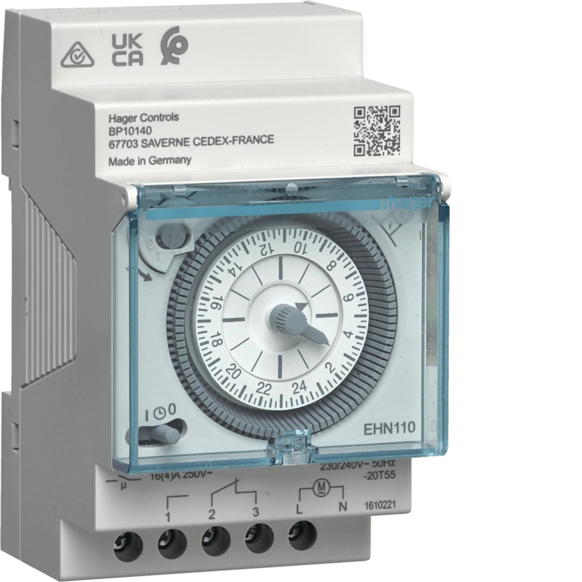 Hager EHN110 Time Switch 230V 1-Channel Weekly Hager