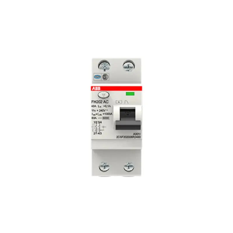 ABB ELCB/RCCB FH202 AC-40/0.1 2-Pole 40A 100mA ABB