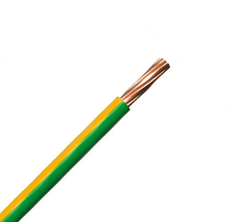 RR Kabel 70mm² Single-Core Earth Wire — Green/Yellow PVC RRKabel