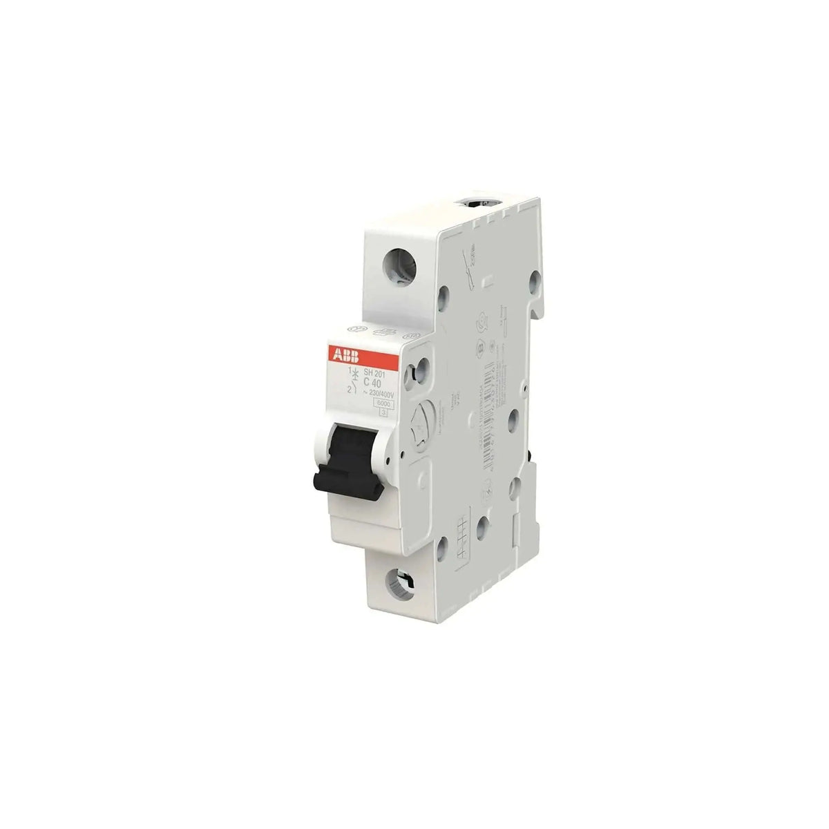 ABB miniature circuit breaker 1P Type C, 6KA, white housing UAE