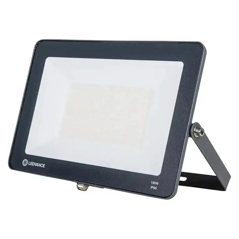 Ledvance LED ECO Lite floodlight 150W IP65, black metal housing with adjustable mounting bracket. UAE