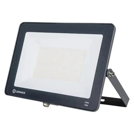 Ledvance LED ECO Lite Floodlight 150W IP65, 230V with black housing and adjustable bracket, SMD LED array visible. UAE