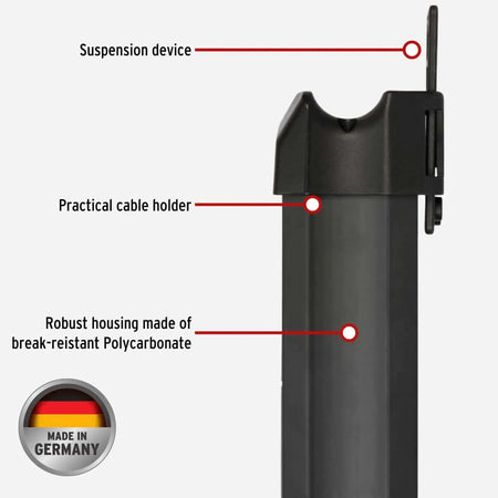 Brennenstuhl Premium-Line 5-way extension lead with 5 m cable, Made in Germany; black housing UAE