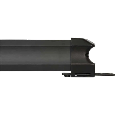 Brennenstuhl Premium Line 5-way Extension Cord 3m side view of black power strip housing, German-made universal extension lea