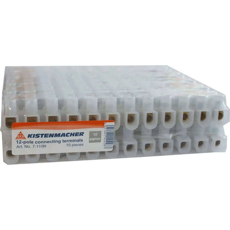 Kistenmacher 12-pole PVC cable terminal kit, 10 mm, Art. No. 7-110N, 10 pieces in clear packaging UAE