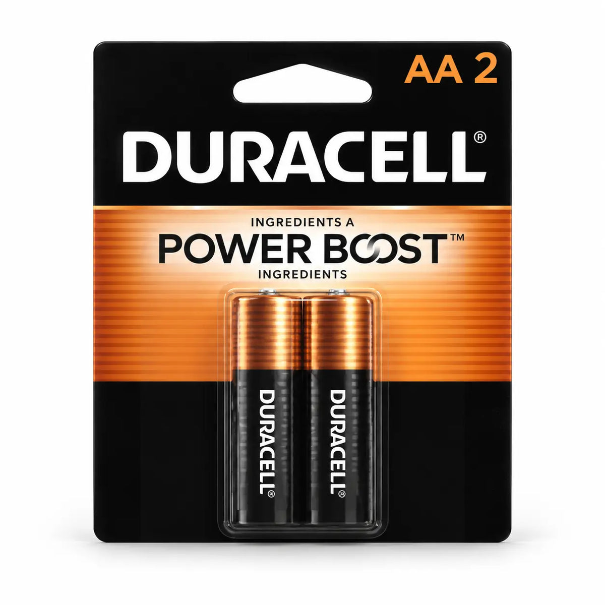 Duracell AA MN1500 1.5V alkaline batteries pack of 2