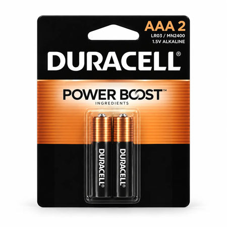 Duracell AAA MN2400 1.5V alkaline batteries pack of 2