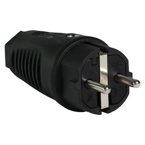 Kistenmacher 02495 16A black rubber plug product view