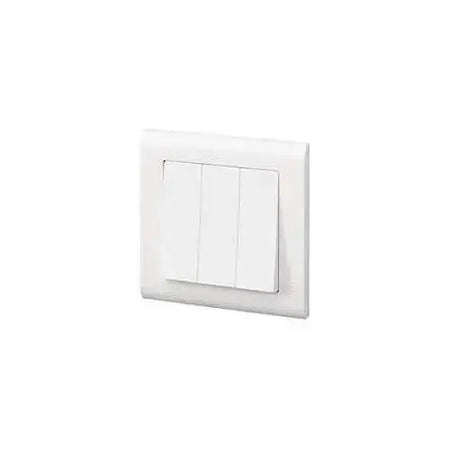 MK Essentials 3-gang 10AX 3G 2-Way wide rocker switch, white MV4783WHI UAE