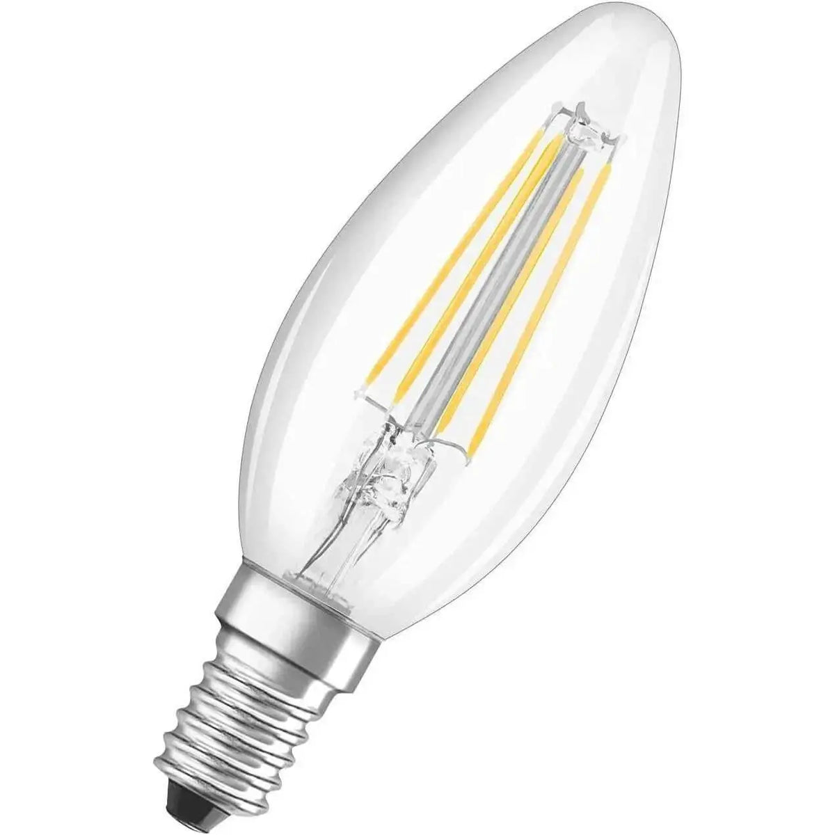 Osram LED Bulb E14 Filament, warm white 2700K, 4W, Classic B40, clear glass, non-dimmable UAE