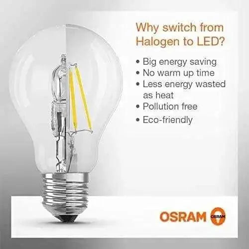 Osram LED Bulb E14 Filament, warm white 2700K, 4W, clear glass, non-dimmable. UAE