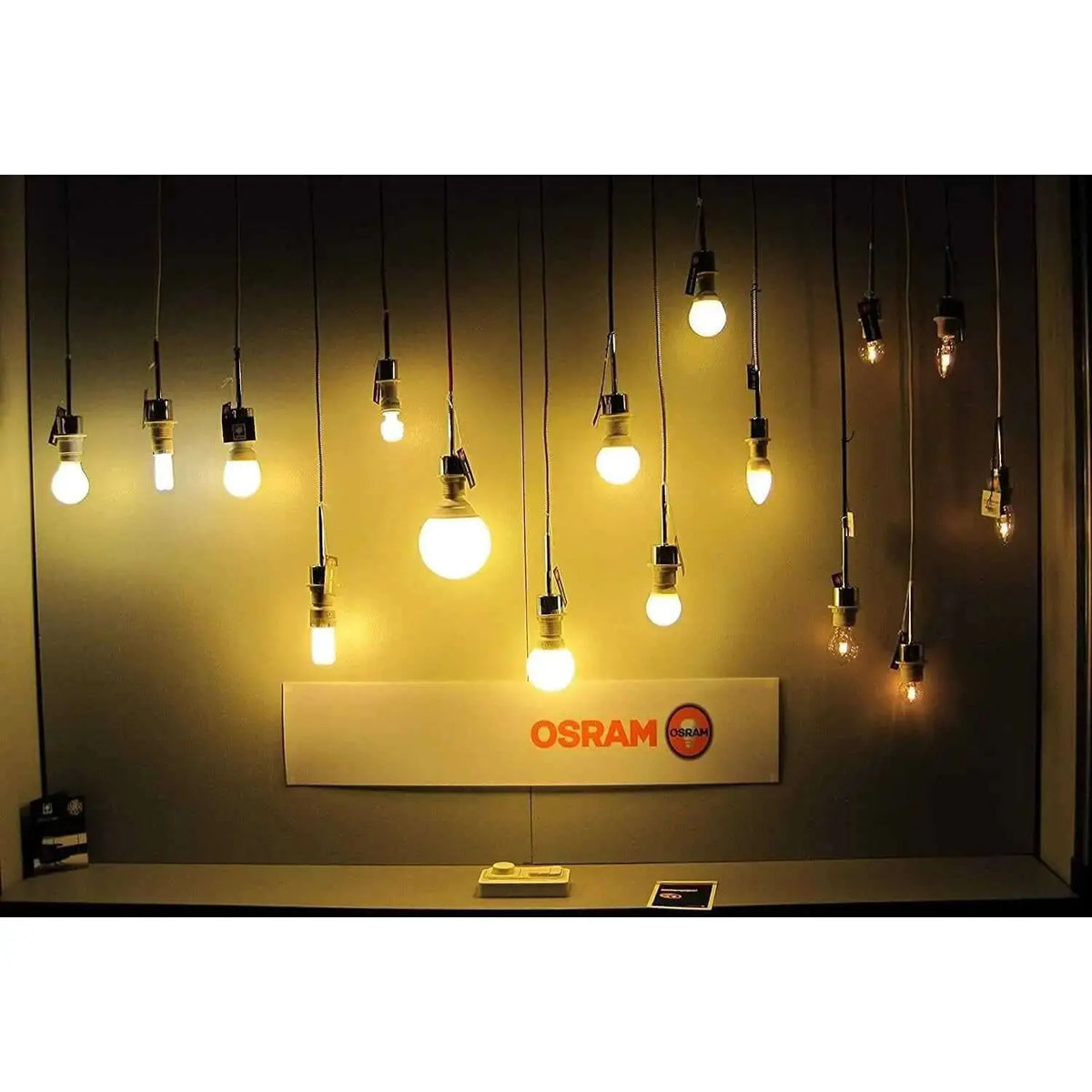Osram LED Value Truwave Stick Bulb E27, 10W, 230V, warm white, hanging display with Osram logo UAE